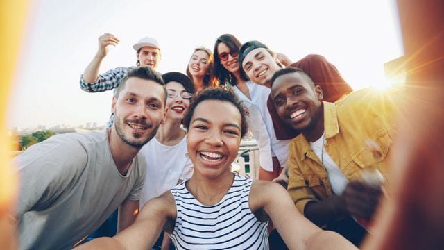 College and school group photo captions