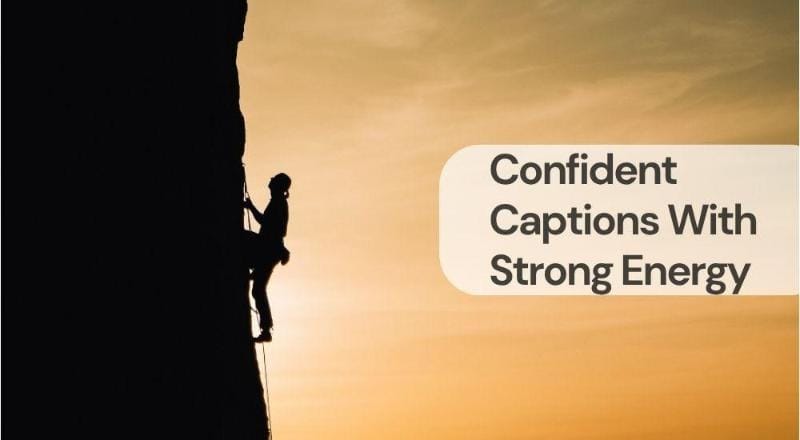 Confident captions with strong energy Confident captions with strong energy