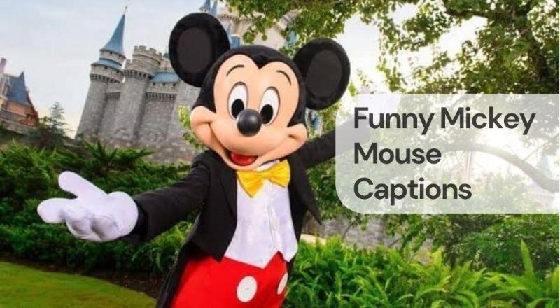 Funny mickey mouse captions