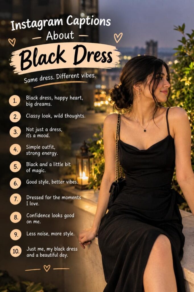 Instagram captions about black outfits Instagram captions about black outfits