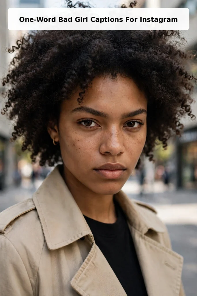 One word bad girl captions for instagram