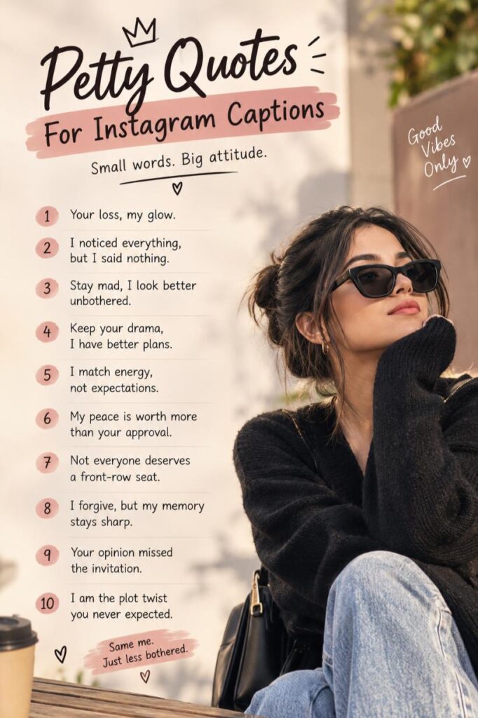 Petty quotes, big attitude