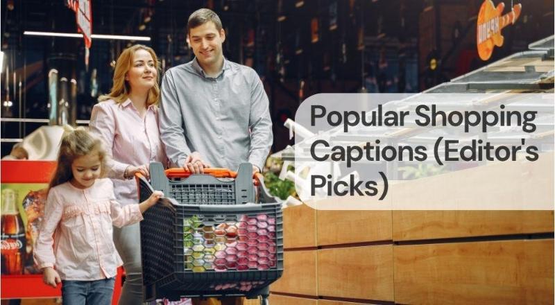 Popular shopping captions