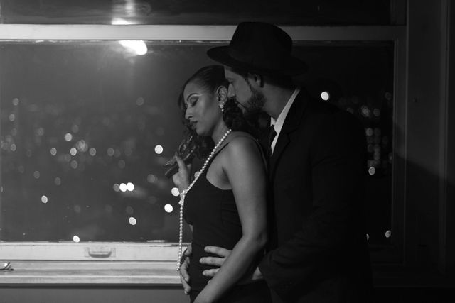 Romantic gangster style captions for couples