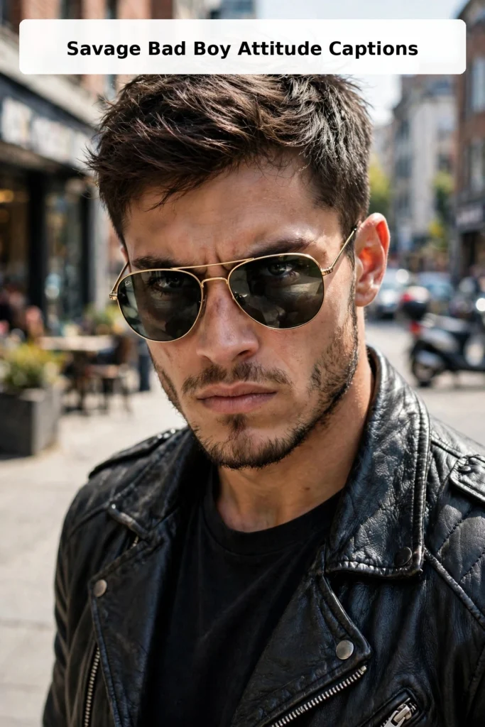 Savage bad boy attitude captions for instagram