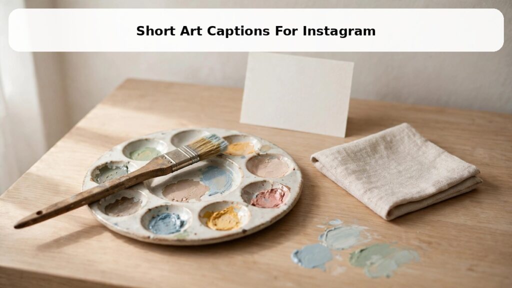 Short art captions for instagram