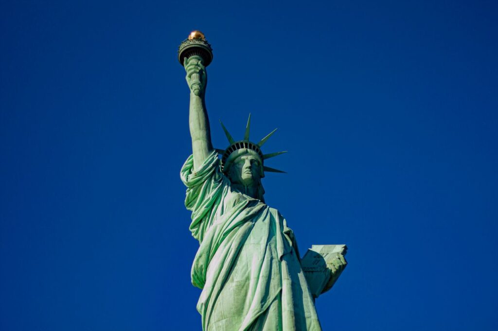 Statue of liberty captions