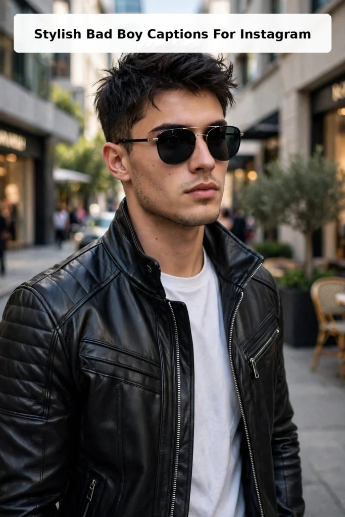 Stylish bad boy captions for instagram