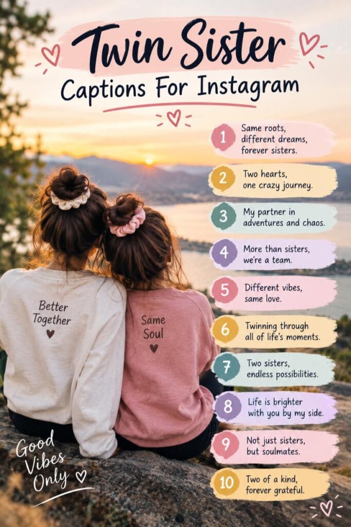 Twin sisters instagram captions Twin sisters instagram captions