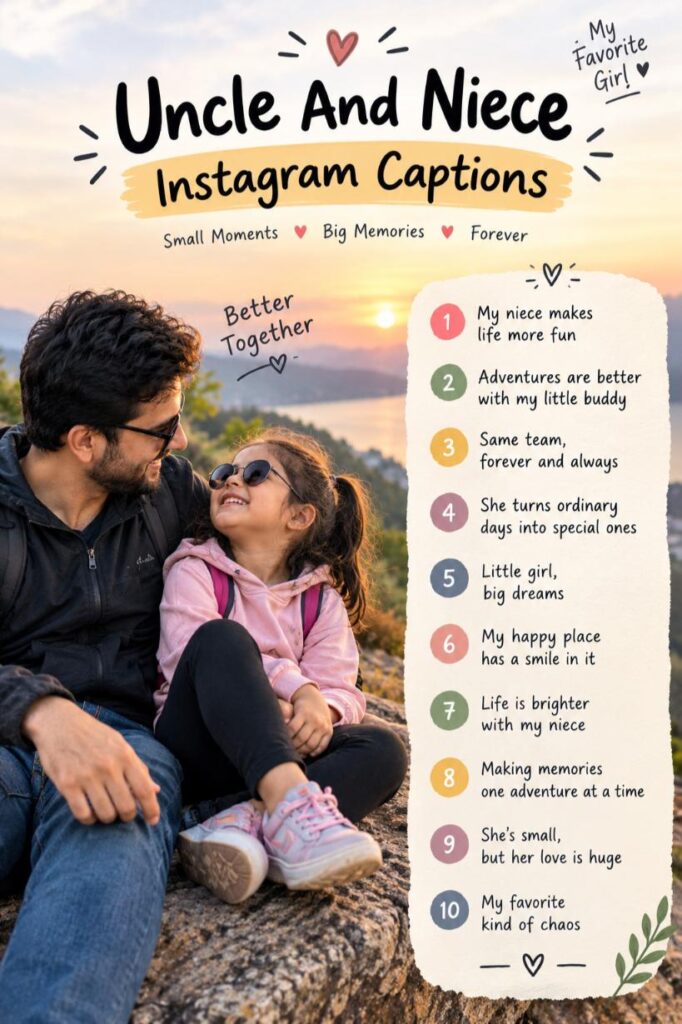 Uncle and niece sunset captions Uncle and niece sunset captions